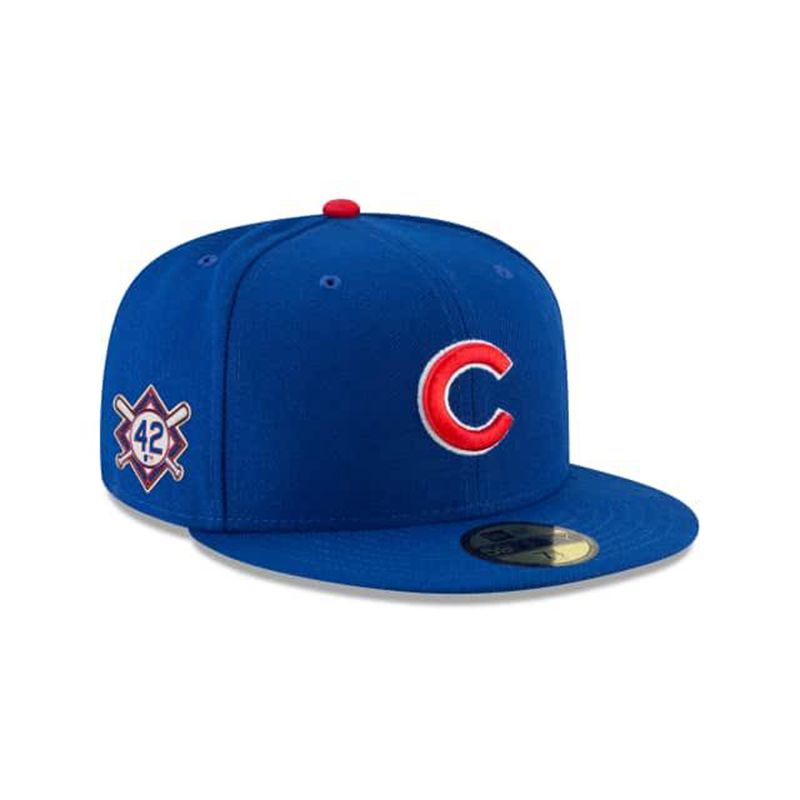 MLB Chicago Cubs Jackie Robinson Day 59Fifty Fitted (AMO6854) - Blue New Era Caps